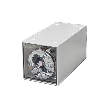 Amazon.co.jp: RZFZ 缶バッジ 収納ケース 防塵 透明窓 卓上収納